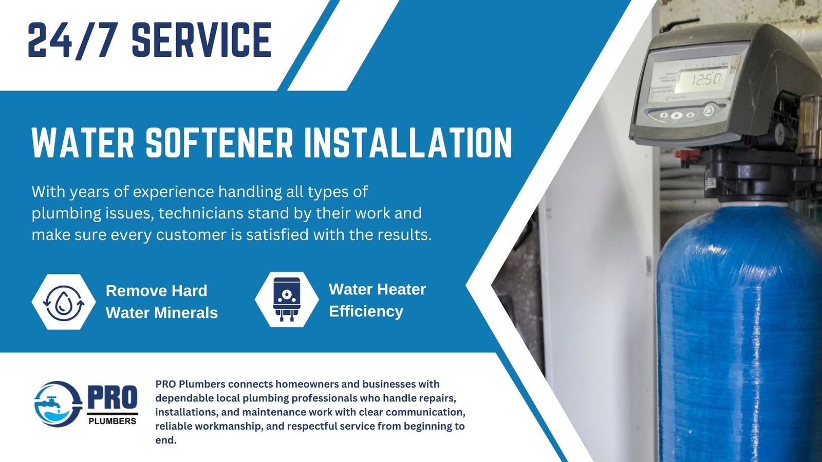 Water softener installation in Daytona Beach, FL